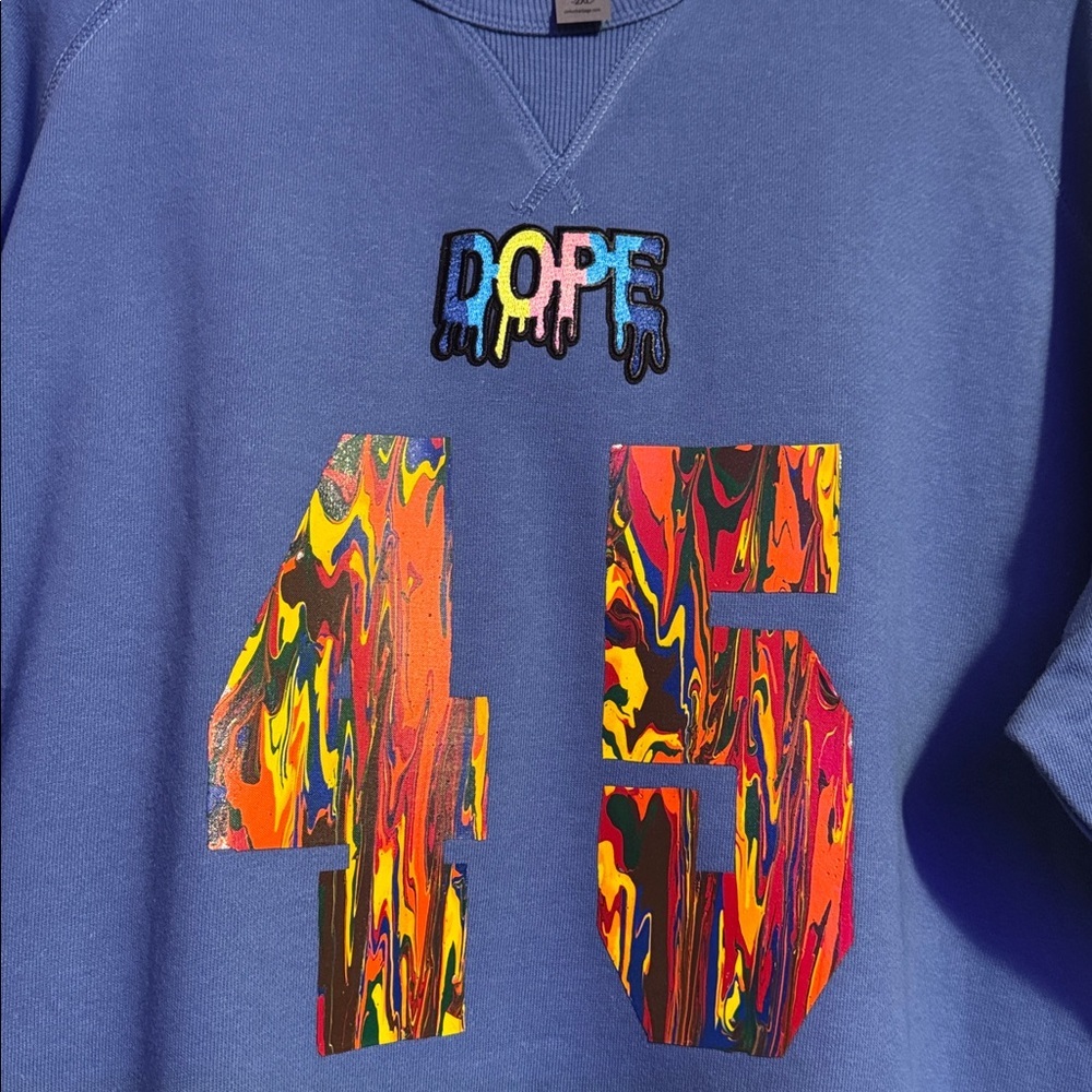 DOPE 45 Terry Sweater “Oozing Drip” Size XXL - Picture 5 of 9